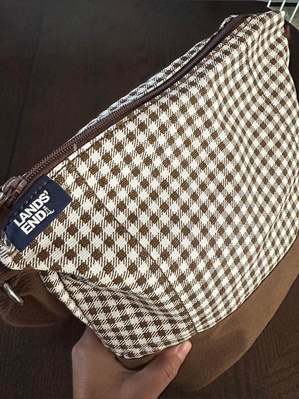 Vintage Brow Gingham Lands End Crossbody
Canvas Bag